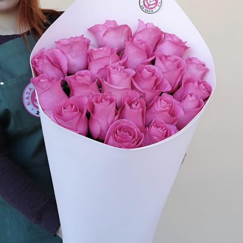 Букеты из розовых роз 70 см (Эквадор) артикул букета  13728
