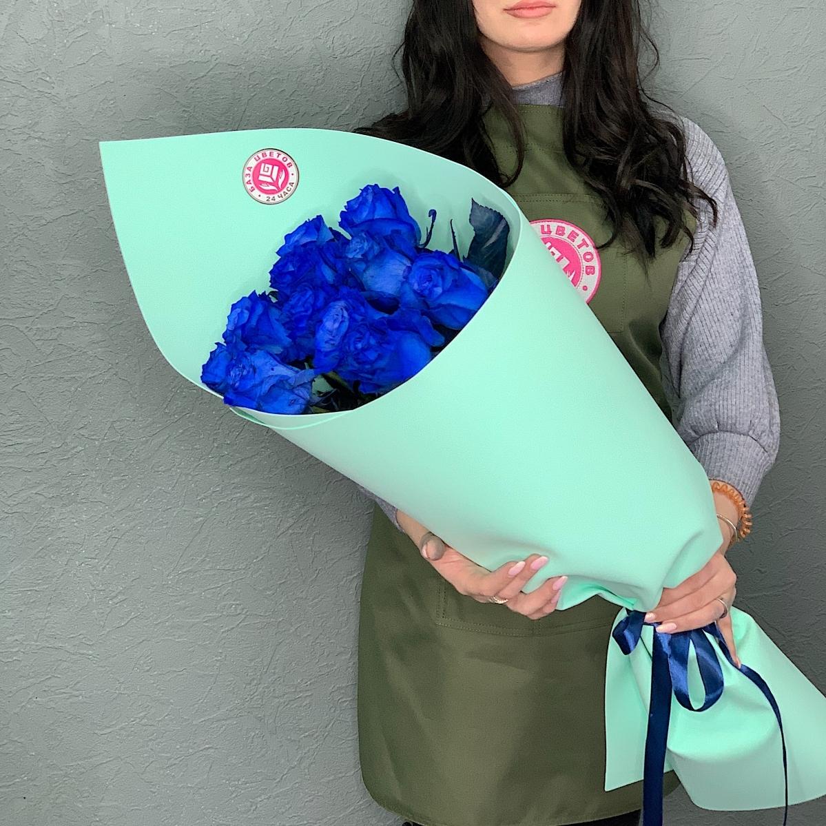 Букеты из синих роз (Эквадор) артикул  13800