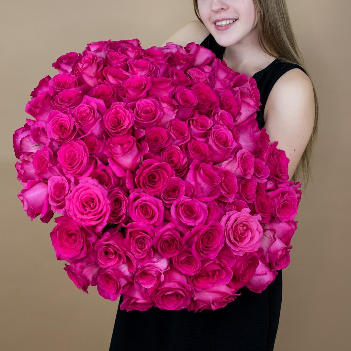 Букет из розовых роз 75 шт. (40 см) артикул букета  6468