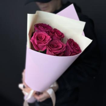 Букеты из розовых роз 40 см (Эквадор) код товара - 6504